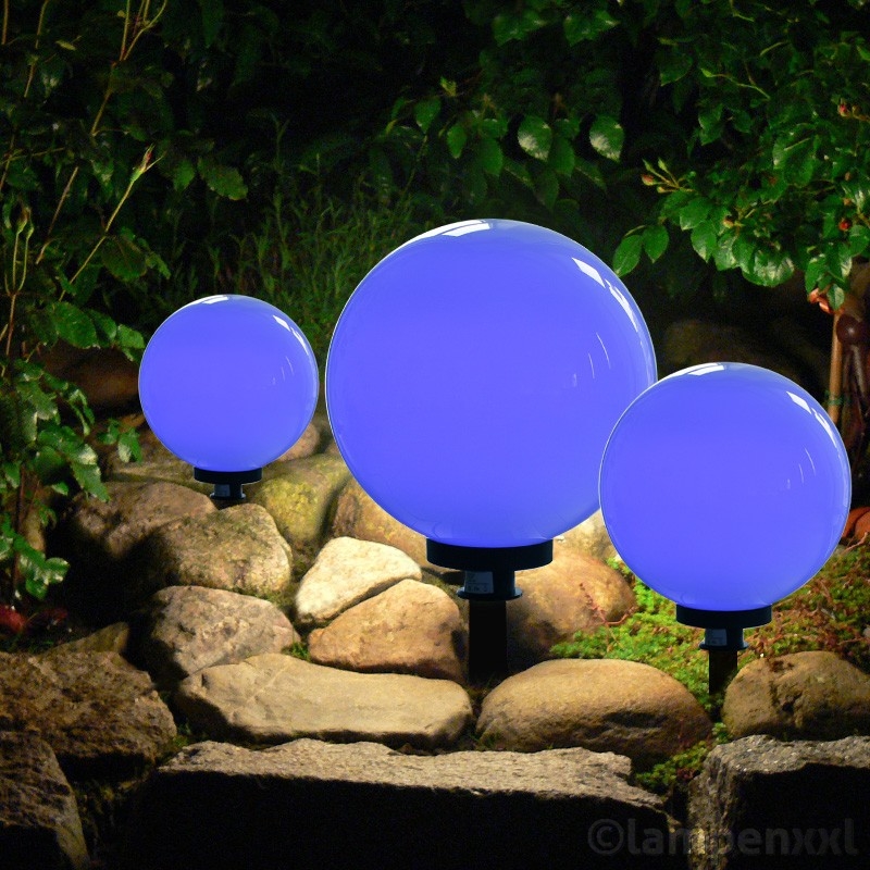 Kugellampen Set komplett in Blau